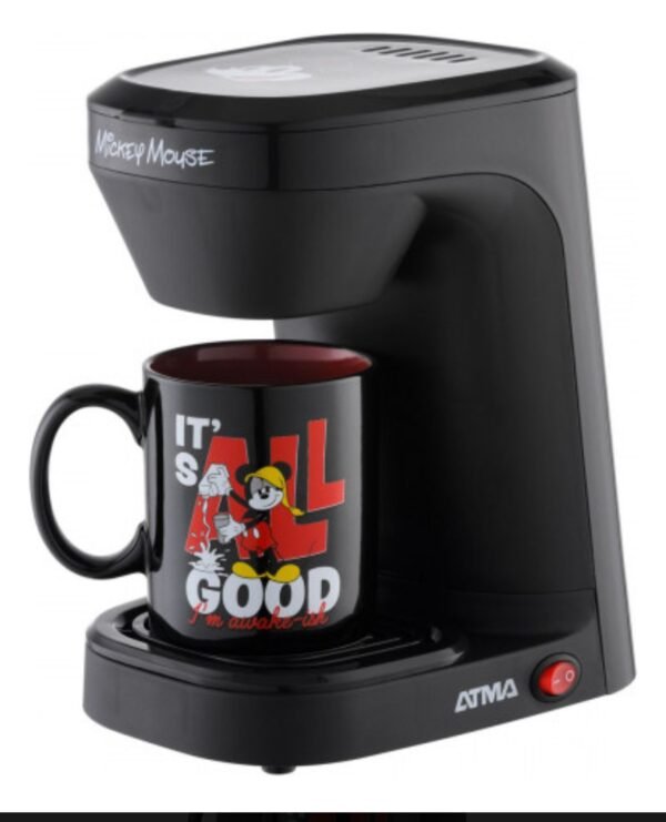Cafetera personal Mickey Mouse. Incluye taza