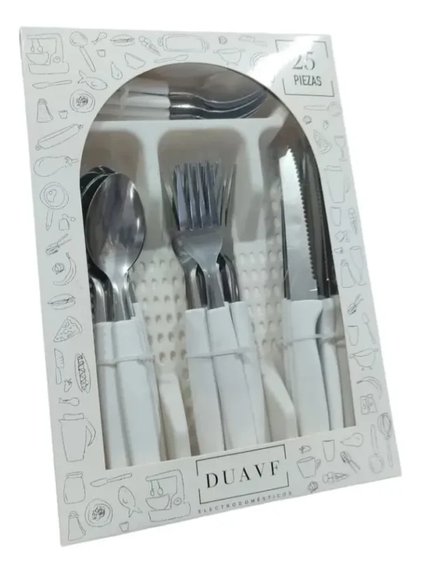 Set de Cubiertos 25 Piezas – Acero Inoxidable, Elegante y Completo para 6 Personas