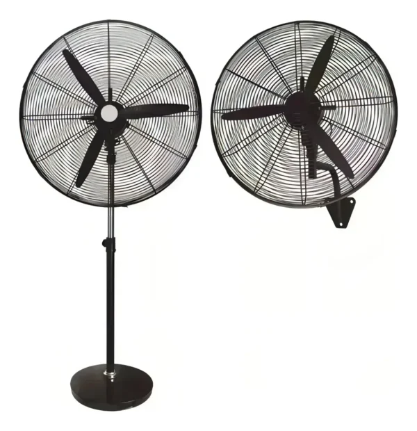 Ventilador Industrial 2 en 1 Pie/Pared 30” Hamer’s International HI-180 – Potencia 180W, 3 Velocidades, Altura Regulable