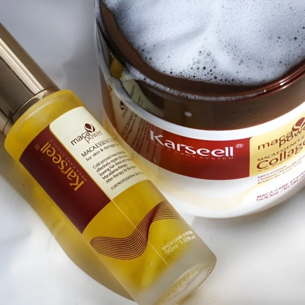 Combo Karseell Mascarilla de Colágeno 500 ml + Aceite de Argán 50 ml – Tratamiento Intensivo Capilar