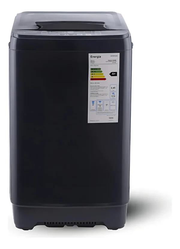 Lavarropas Automático Kanji 6,5 kg Carga Superior Gris Oscuro – 10 Programas, 800 RPM, Eficiencia A+